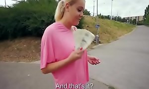 Teen Czech Girl Engulfing Cock For Seat of government Near Public Video 27
