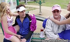 Teen cheerleaders dad's take on alternation daughters - daughterswaphd.com