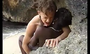 African teen acquires anal drilled mess about