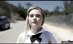 Schoolgirl teen Chloe Summon up offers anal to random guy
