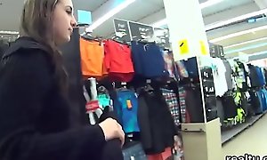 Enchanting czech teen gets seduced in the supermarket added to banged in pov