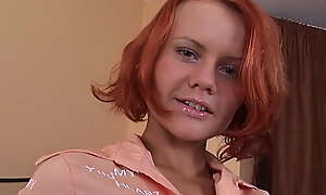 Cute redhead teen let her new go steady with hence her backdoor