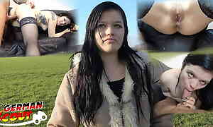 GERMAN SCOUT - BERLIN GOTH GIRL DOREEN White-haired Back AND FUCKED HARD