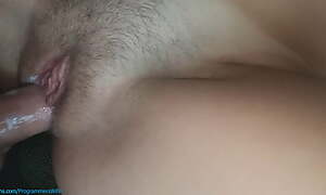 TEEN PUSSY CLOSE-UP, colourless pussy juice appears on the top of Gumshoe