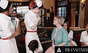 TRANSFIXED - Doctor Dee Williams Uses An INSANE GANGBANG ORGY To Unite Trans AND Cis Nurses!