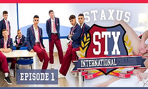 Staxus International College  Episode 01 (Story And Sex) : Young College Students Take a crack at Sex After School!