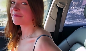 Cute Girl-hitchhiker Agreed less Give a Blowjob for Wealth - Public Agent
