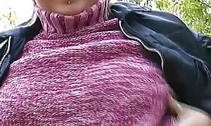 Sexy German BBW gets her asshole sprayed with cum in POV
