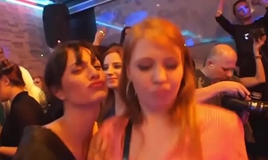 Slutty Teens Suck Increased by Fuck Strippers At CFNM Party