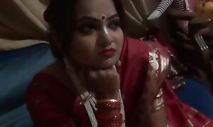 First Night session of a beautiful desi girl. Bustling Hindi audio