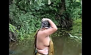 Bengali Aunty Ensnared Bathing Part (1)