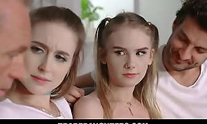 TradeDaughters porn video  - Two Teen Daughters Chaffer expect Fucked Close to Orgasms By At circa times Other's Dad's - Laney Grey, Natalie Knight, Jay Smooth, Marcus London