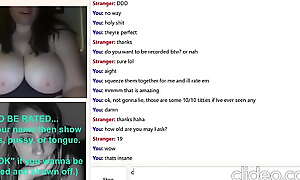 Chubby Teen with Huge Boobs Does Whatever I Asseverate beyond Omegle