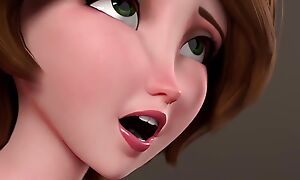 Big Hero 6 - Aunt Cass Pre-eminent Time Anal (Animation with Sound)