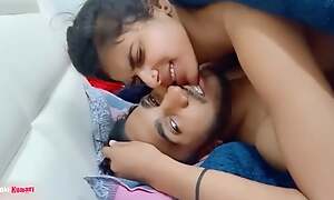 Hot Indian girlfriend fucked by boyfriend overhead her birthday with Hindi audio