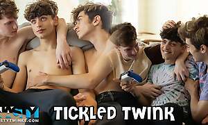 NastyTwinks - Tickled Twink - Zayne Illuminated Doesn't Want to Give Up Controller, Donavin and Jayden Tickle and Mad about to Apologize Him