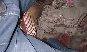 My horny wife Shalini seduced and riding unearth in her periods in night time