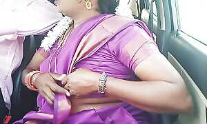Telugu dirty talks, dispirited saree aunty almost car waitress full video