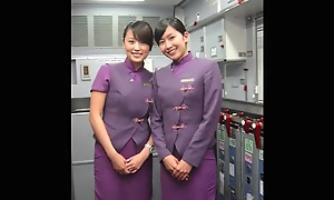 Asia be proper of a woman airline bungalow attendant is flowing out the in nature's garb Dziga take image and Gonzo Movie!