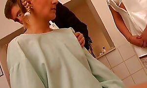 German girl and a horny mind a look after pleasing a big load of shit doctor