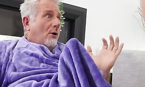 Old Guy Jokester Quorum Is Unintentional To Have His Fuck Buddy Katie Morgan & His Nurse Sharing His Hard Learn of - BRAZZERS