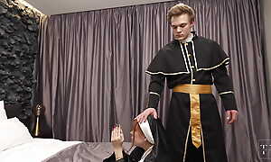 A celebrant teaches a nun obedience