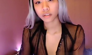 Asian teen in a hardcore webcam solo edict