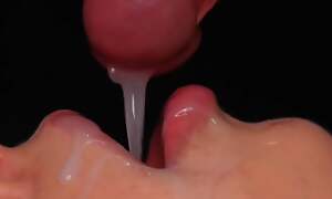 The wealthiest Sensual BLOWJOB with mouth, tongue and lips - Fabulous cumshot