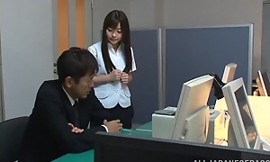 Office babe Mei Hayama gets screwed on a catch table