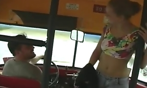 Sexy Pigtail In force Age teenager 18+ fuck motor coach bus Driver