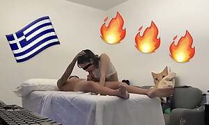 Forensic Greek RMT gives into Monster Asian Cock 5th Appointment