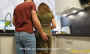 Cuckold stories: Squirting Hotwife? Got Fucked by Husband Side round Kitchen!