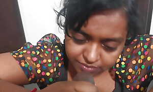 My Horny bhabhi as a result willing deepthrot and cum in orientation