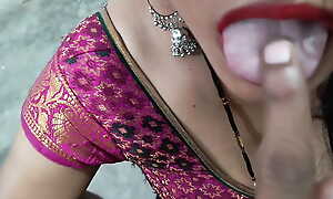 Desi bhabhi gives perfect blowjob maximally 69 slant and fucked in different slant by neighbor and cum shot in brashness