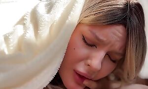 Stepsister got horny when she mot me fucking my Tantally doll and decided to galvanize places with her