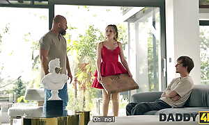 DADDY4K. Sexy whore Una Fairy doesn't mind whom to give her sexy natural body