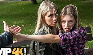 VIP4K. Hot and playful blonde Zlata Shine is cheating more than her GF nearby a Become expert in