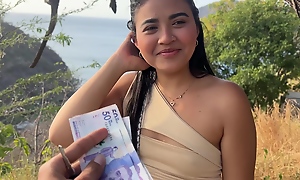 Beautiful Tourist Cheats Not susceptible Say no to Husband With A Stranger For Money