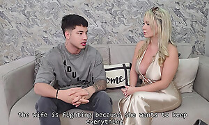 Big-titted lawyer charges her fees with a cock - Danner Mendez & Tatiana Alvarez
