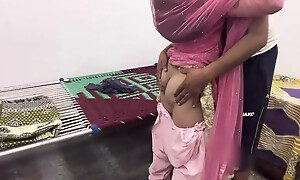 Pregnant Desi StepMom fucked in ass with an increment of pussy by a difficulty servant