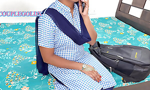 Komal calls her teacher and calls her home to take a class.