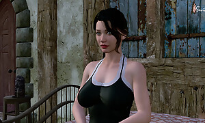 Sexy Bhabhi got fucked by her brother-in-law in the matter of the bathroom while alluring a bath