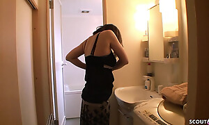 Japanese aged Mature Step-Mom seduce up greatest degree pov creampie fuck and filmed upon Smartphone