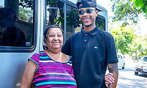 Fat 72 Years Old Mature Picked up for Anal